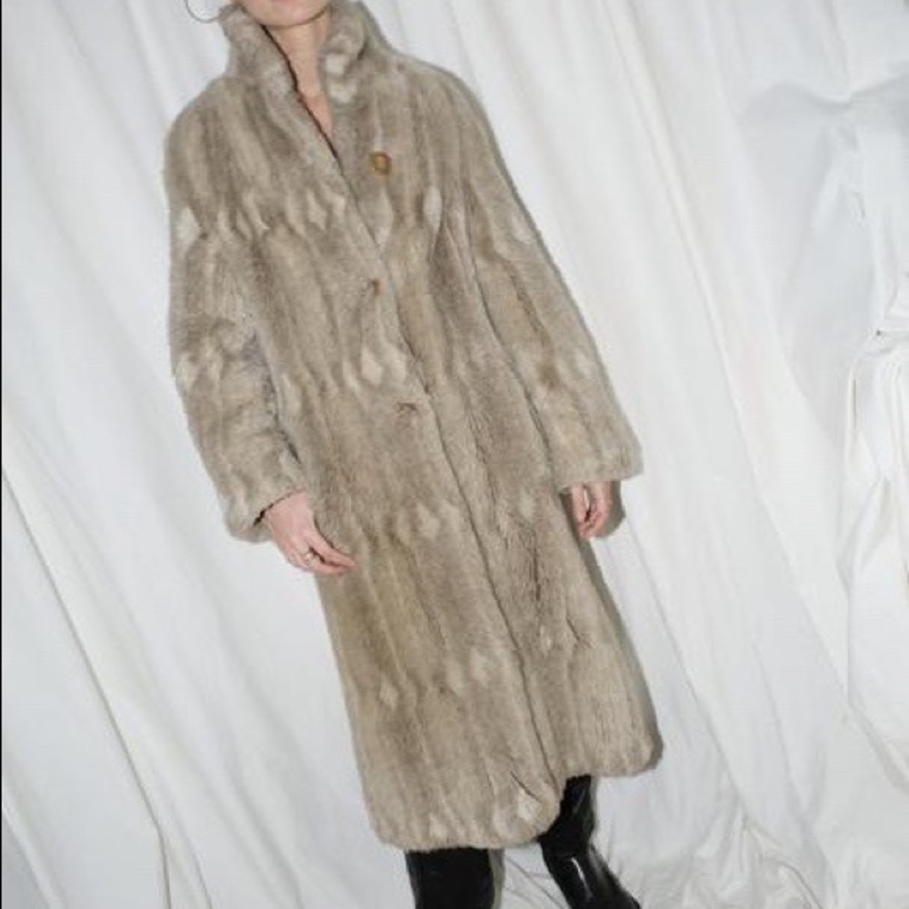 Vintage Faux Fur Coat - Picture 1 of 4